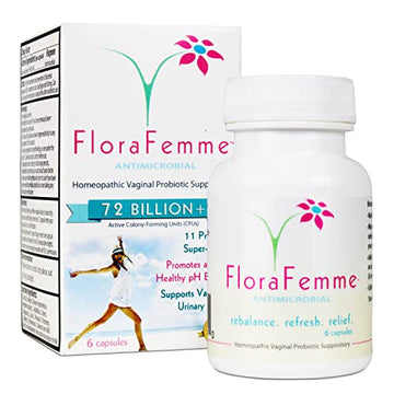 FLORAFEMME - pH Vaginal Probiotics Suppository - Supports pH Balance of Yeast & Bacteria FLORAFEMME Au supplements