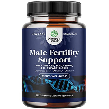 Prenatal Multivitamin Male Fertility Supplement - Mens Fertility Supplement with L-Arginine D-Aspartic Acid and Maca Root Prenatal Vitamins for Enhanced Motility Volume Potency and Fertility Support Natures Craft Au supplements