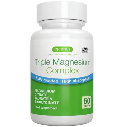 Advanced Triple Magnesium Complex, 2000mg Glycinate, Citrate & Taurate, Clean Label Igennus Healthcare NutritionAU supplements
