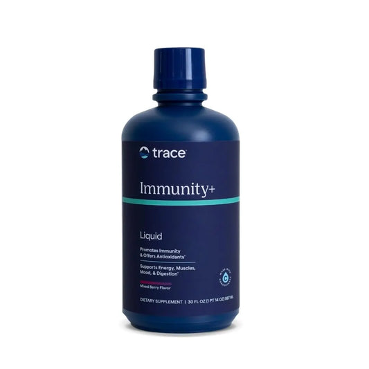 Trace Minerals Immunity+ - Liquid Supplement for Healthy Body & Immune Support - Elderberry Multivitamin - Formulated with Ionic Trace Minerals - Sugar-Free - Mixed Berry - 30 fl oz (30 Servings) Trace MineralsAU supplements