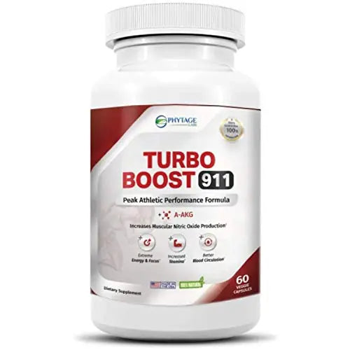 Phytage Labs Turbo Boost 911 Nitric Oxide Booster, Circulation, Energy Boost, Mental Focus Phytage LabsAU supplements
