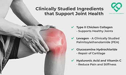 Love Life Supplements Joint Support with Levagen® (Palmitoylethanolamide) + UC-II® LOVE LIFE SUPPLEMENTSAU supplements