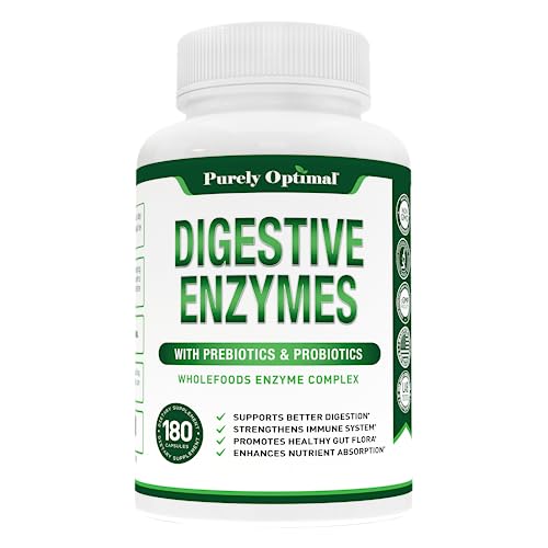 Purely Optimal Premium Digestive Enzymes Plus Prebiotics & Probiotics - for Better Digestio Purely Optimal Au supplements