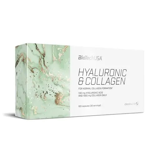 BioTechUSA Hyaluronic&Collagen, Food Supplement Capsules containing Collagen, hyaluronic Acid BioTechUSAAU supplements