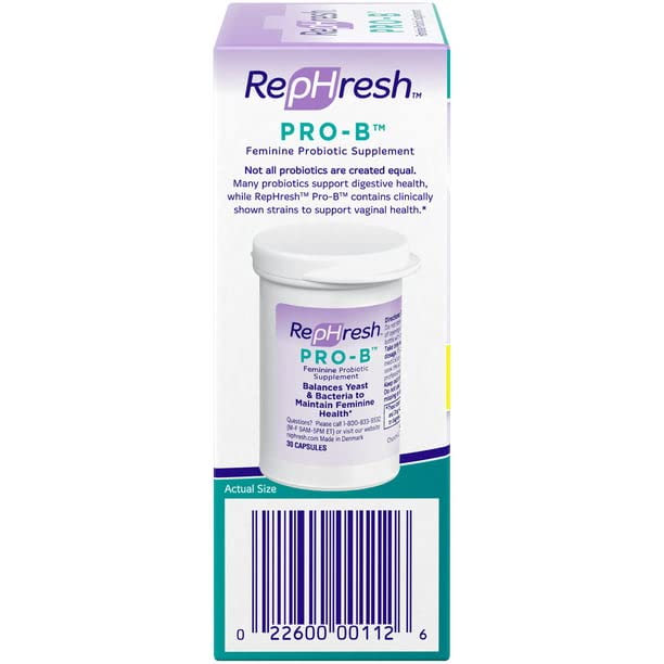 RepHresh Pro-B Probiotic Feminine Supplement (.60 Count) Rephresh Au supplements