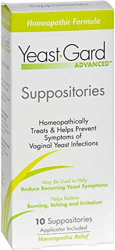 Yeast-Gard Advanced Homeopathic Suppositories 10 ea (Pack of 2) Perry Ellis Au supplements
