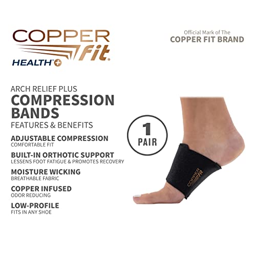 Copper Fit CFACBP Health Unisex Arch Relief Plus with Built-In Orthotic Copper Fit Au supplements