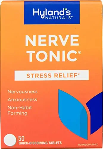 Hyland's Naturals Nerve Tonic Stress Relief Tablets, Natural Relief of Restlessness, Nervousness Hyland's uk supplements