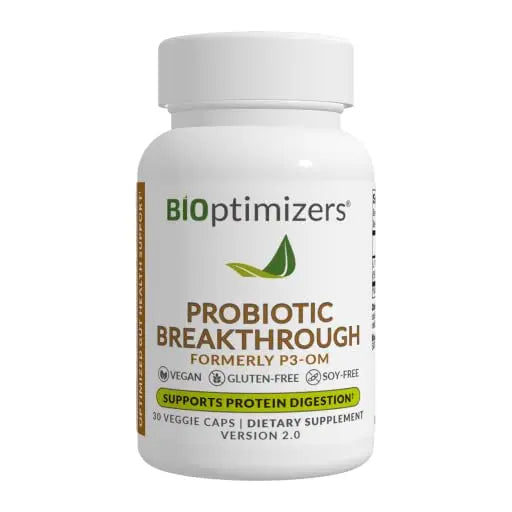 BIOptimizers Probiotic Breakthrough – Lactobacillus Plantarum OM Probiotics & Prebiotics Health Supplement for Gut, Digestive & Immune Support Probiotics for Women Men Elderly– 30 Vegan Capsules BIOptimizersAU supplements