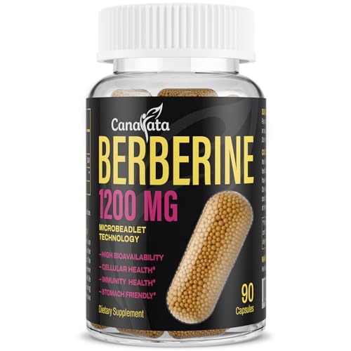 Berberine Supplement 1200mg Berberine HCL - High Bioavailability Microbeadlet Complex CanarataAU supplements