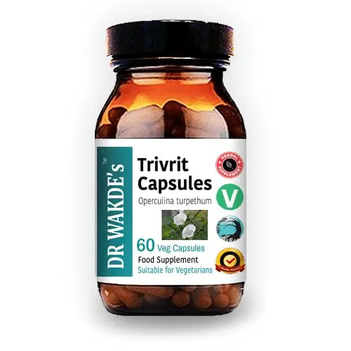 DR WAKDE'S Trivrit Capsules (Nishottar, 60 Veg Caps, Plant-Based Supplement, Ayurvedic Herb, All Natural, Vegan) DR WAKDE'sAu supplements