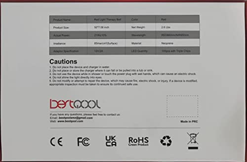 Bestqool Red Light Therapy Belt, Near Infrared Light Therapy & Red Light Therapy for Body Bestqool Au supplements