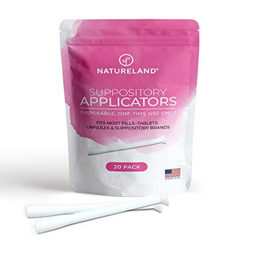 Natureland [20/40 Pack Vaginal Suppository Applicators for Women,Soft Tip Auxiliary Tool for Pills Natureland Au supplements