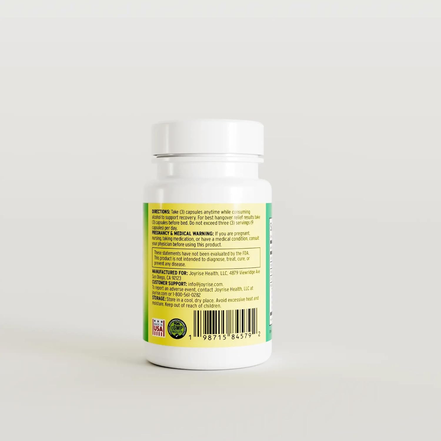 Joyrise® After Drinking Aid – Fast Acting Capsules with DHM – Alcohol Metabolism Support, Liver Health, Rapid Bioavailability & Body Replenishment – 45 Capsules (15 Servings) Joyrise Au supplements