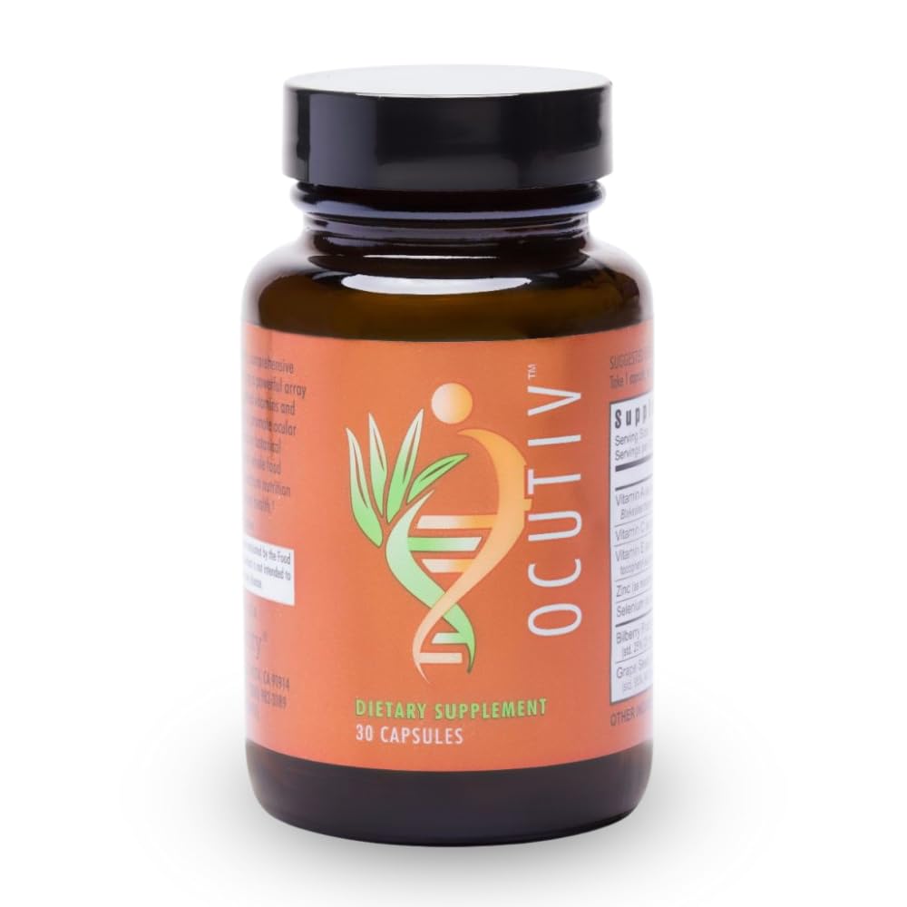 Youngevity Ocutiv™ - Eye Vitamin & Mineral Supplement - Contains Vitamin A, C, E, Zinc, Bilberry, Lutein, Lycopene, Zeaxanthin, Astaxanthin - 30 Capsules Youngevity Au supplements