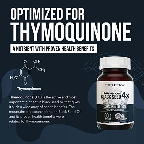 20% Thymoquinone Black Seed Oil Extract Capsules - TQ-Advanced 4X®: Highest Triquetra Health Au supplements