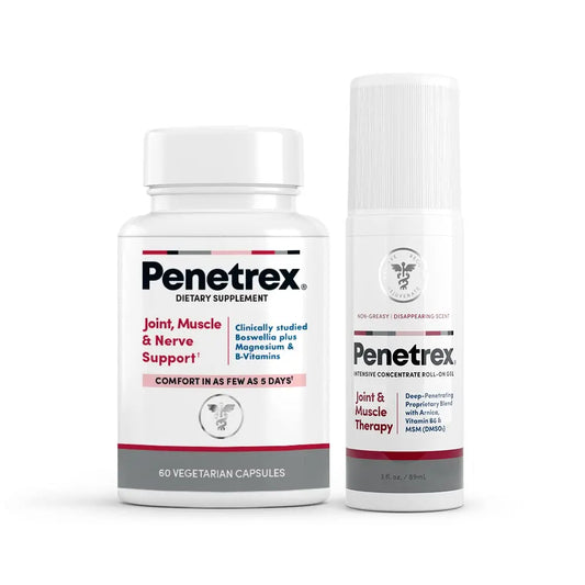 Penetrex Joint, Muscle and Nerve Support Supplement with 3 oz Joint & Muscle Therapy Roll-On Gel PenetrexAU supplements
