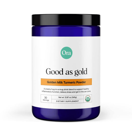 Ora Organic Golden Milk Powder - Ayurvedic Turmeric Powder with Organic Adaptogens - Ashwagandha, Reishi and Ginger | Organic, Gluten-Free, Soy-Free, Vegan, Non-GMO - Maple & Vanilla, 30 Servings Ora OrganicUS supplements