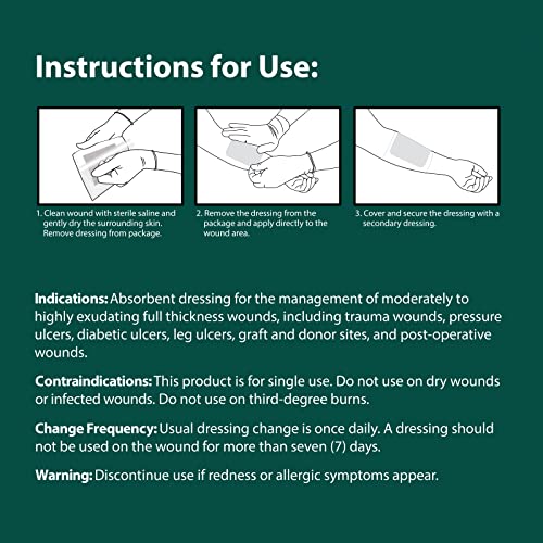 Pivot Calcium Alginate Wound Dressing – All-Natural First Aid | 4x5 Dressin LMP LINKS MEDICAL PRODUCTS INC. Au supplements