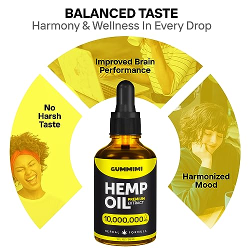 GummiMi Оrganic Hеmp Oil 10 000 000 mg - Natural Drops - Rich in Vitamins B, C, E GummiMi Au supplements