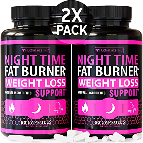 (2 Pack) Night Time Weight Loss Pills for Women Belly Fat Burner for Women NuttraFaza INCUS supplements