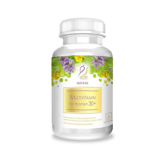 Actif Organic Multivitamin for Women Age 30+ with 30 Organic Vitamins and Organic Herbs, Non-GMO, Made in USA, 2-Month Supply ACTIFAU supplements