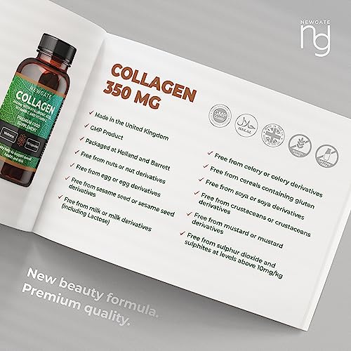 Newgate Labs Marine Collagen 350mg with Hyaluronic Acid, Vitamin C & Vitamin E Newgate Labs Au supplements