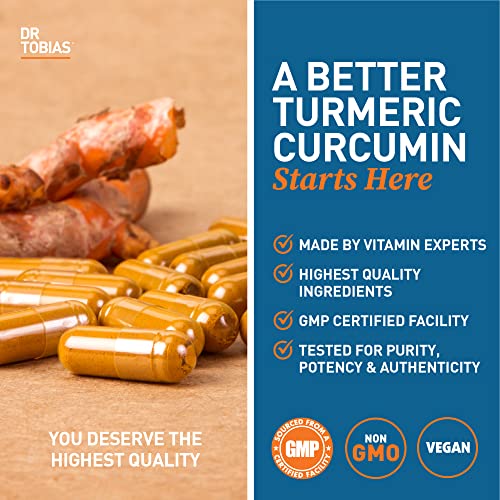 Dr. Tobias Turmeric Curcumin Supplement with BioPerine & Black Pepper, Extra Strength Dr. Tobias Au supplements