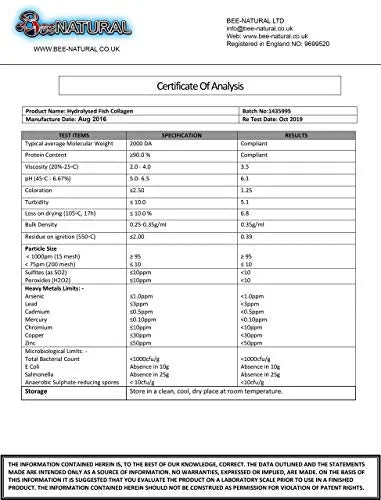 Bee-natural Kosher Pure Marine Hydrolyzed Collagen 1000mg 180 Capsules Bee-natural uk supplements