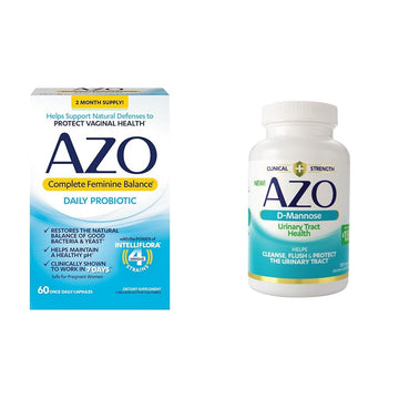 AZO Complete Feminine Balance Daily Probiotics for Women & D Mannose Urinary Tract Health AZO Au supplements