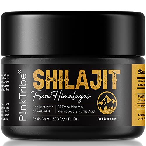 Shilajit Resin, Original Himalayan Shilajit 30g - Gold Grade 100% Pure, Rich in Fulvic P!nkTribe Au supplements