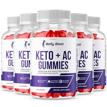 (5 Pack) Belly Blast Keto + ACV Gummies, Belly Blaster Keto Plus Advanced Weight Loss Vitavault Au supplements