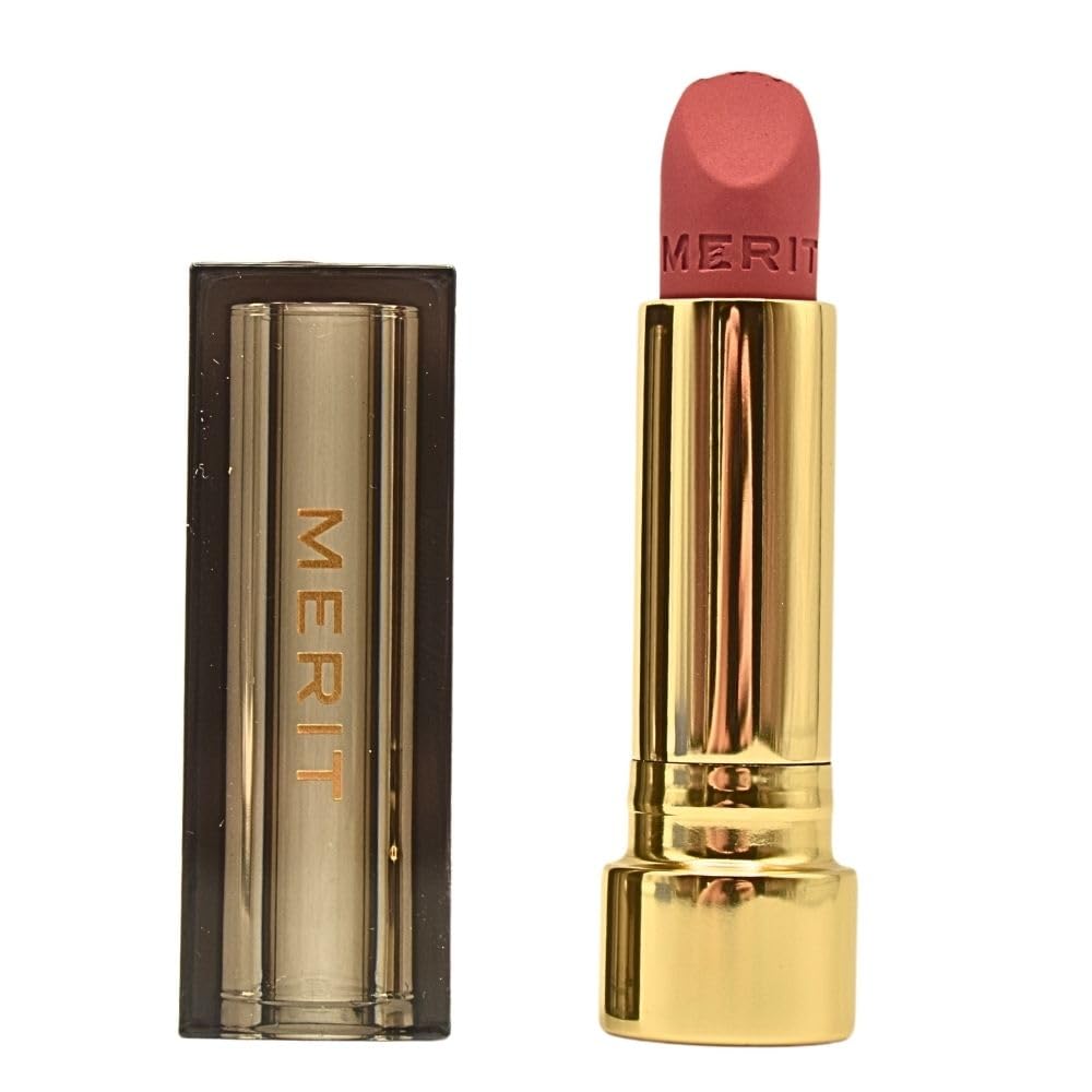 Merit Signature Lip Lightweight Matte Lipstick - 0.10 oz / 3 g (Sunday (pink), standard) Merit Au supplements