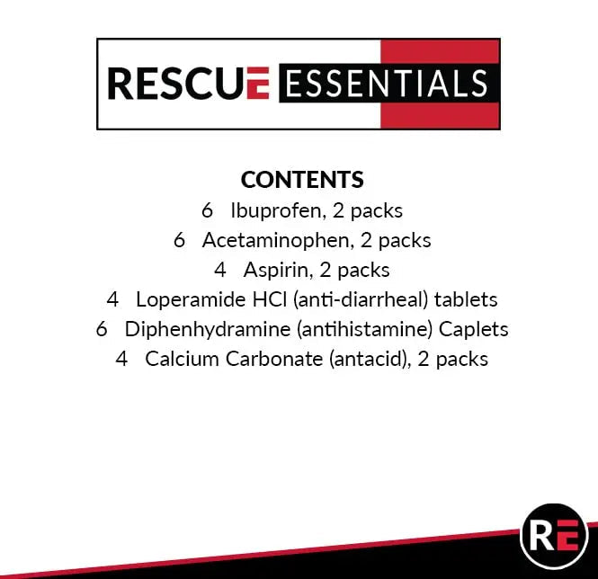 MEDICATIONS Unit DOSE Pack by RESCUE ESSENTIALS Rescue Essentials Au supplements
