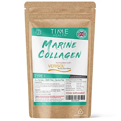 VERISOL® Marine Collagen Peptides Powder - 300g - Type I - High in Protein - Clinically Studied Time HealthAU supplements