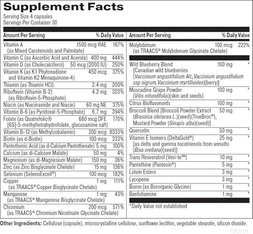Designs for Beauty The Foundation of You - Women’s Multivitamin Supplement, 120 Count - with Vitamin D, Vitamin C, Folate, Tocotrienols, Lutein, Broccoli Seed, and Zinc Designs for BeautyUS supplements