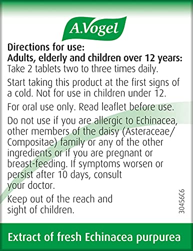 A.Vogel Echinaforce Echinacea Tablets | Relieves Cold & Flu Symptoms by Strengthening A.VogelBuy Supplements Australia
