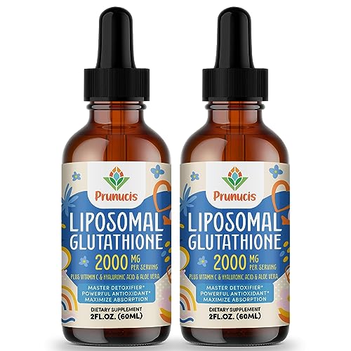 2000MG Liposomal Glutathione Liquid, 98% Absorption, Glutathione Liquid Supplement Prunucis Au supplements