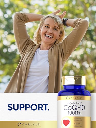 Carlyle CoQ10 100mg | 240 Softgels | Mega Q-Sorb Coenzyme Q-10 | with Black Pepper Carlyle Au supplements