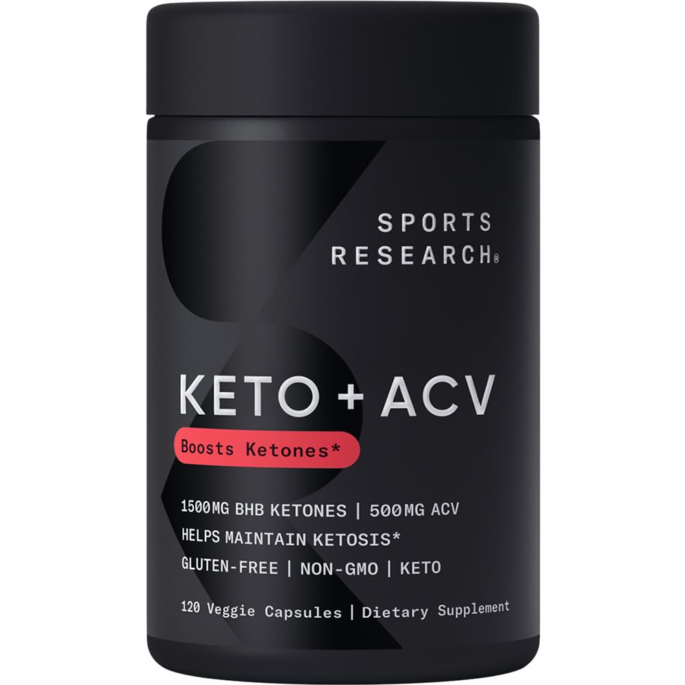 Sports Research® Keto ACV Capsules - Diet Kit System with 500mg of Apple Cider Vinegar Sports Research Au supplements