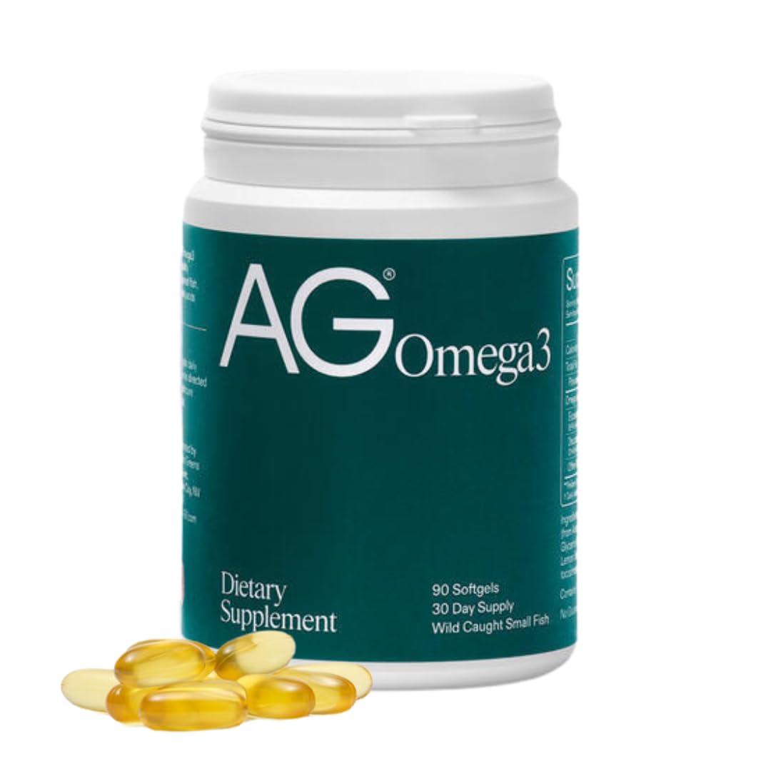AG1 Omega 3 Fish Oil Softgels – 2000mg EPA & DHA from Wild-Caught Fish, Supports Heart, Brain & Joint Health | 90 Capsules | Athletic Greens Supplement AG1 Au supplements