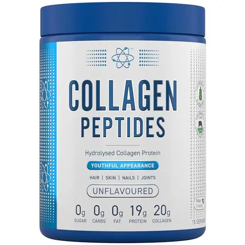 Applied Nutrition Collagen Peptides Powder - Hydrolysed Bovine Collagen Protein, Halal, Healthy Skin, Hair, Nails (Unflavoured) (300g - 15 Servings) Applied NutritionAU supplements
