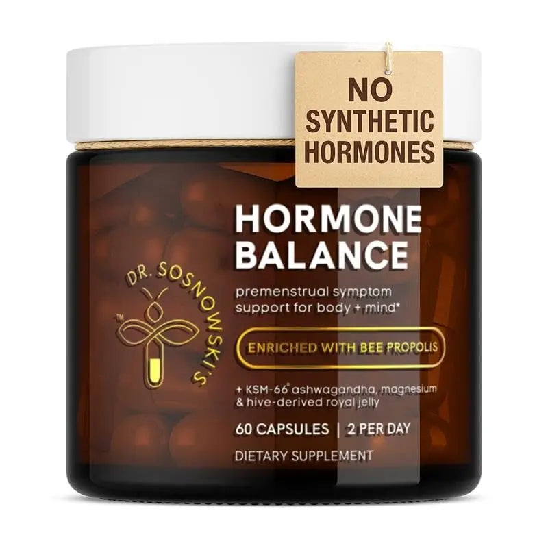Dr Sosnowski's Hormone Balance | Multivitamin for Women to Support Hormonal Regulation, Energy, Mental Clarity & Skin | Bee Propolis, Ashwagandha, Dong Quai, Magnesium, B6 Vitamins | 60 Capsules Dr Sosnowski'sAU supplements