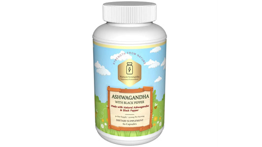 Premium Organic Ashwagandha with Black Pepper - 1300mg per Serving, 60 Capsules - Made in USA, FDA Registered Facility - Enhanced Absorption with Piperine for Optimal Performance Organic StrengthAu supplements