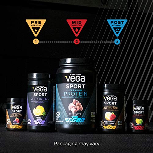 Vega Sport Premium Vegan Protein Powder, Chocolate - 30g Plant Based Protein, 5g BCAA Vega Au supplements