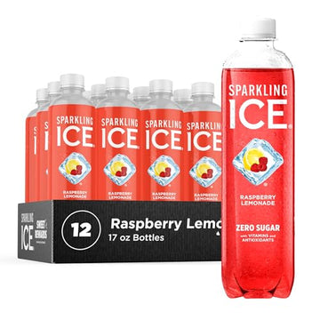 Sparkling Ice, Raspberry Lemonade Sparkling Water, Zero Sugar Flavored Water Sparkling Ice Au supplements