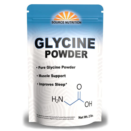 Glycine Powder (2 lbs) - Promotes Restful Sleep, Muscle Energy and Strength, Memory and Cognition Support (Resealable Bag) TradeKingAu supplements