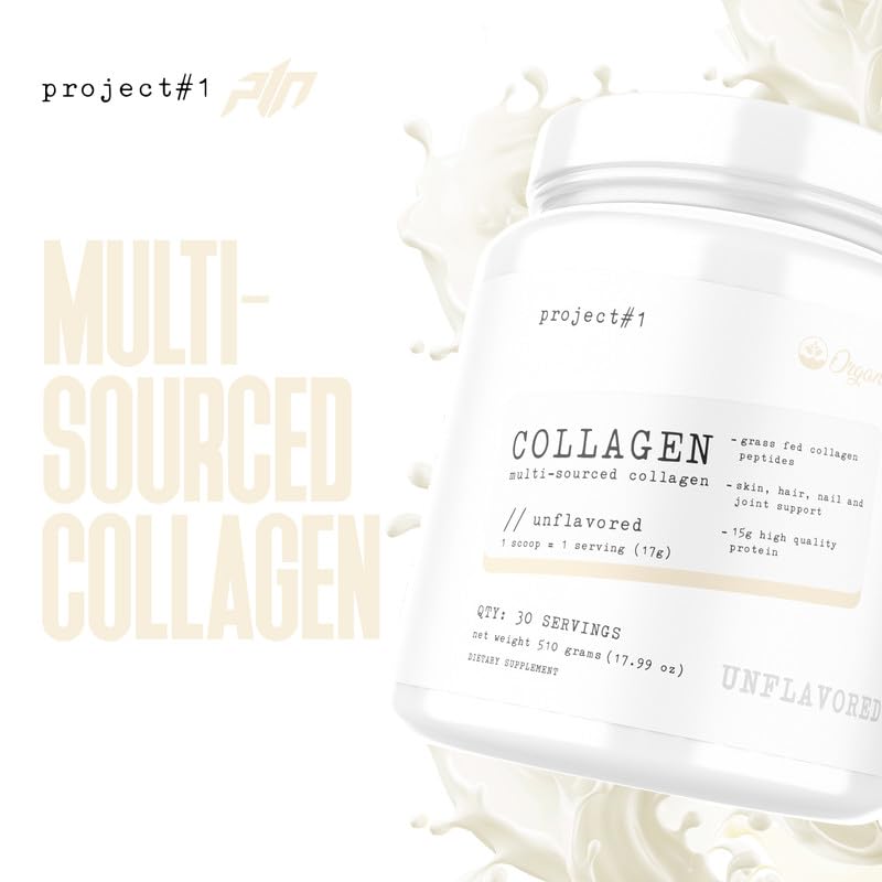 Project #1 Nutrition Multi-Sourced Collagen Powder | Grass-Fed Peptides for Skin, Hair Project #1 Au supplements