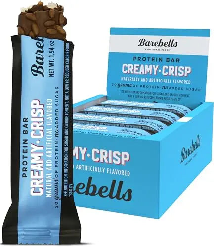 Barebells Protein Snacks Bars Creamy Crisp - 12 Count, 1.9oz Bars 55g of High Protein BAREBELLSAU supplements