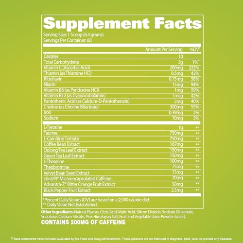 GAT SPORT JetFuel Tropic Thunderburst Thermo Powder for Fat Burning, ZumXR Caffeine GAT SPORT Au supplements